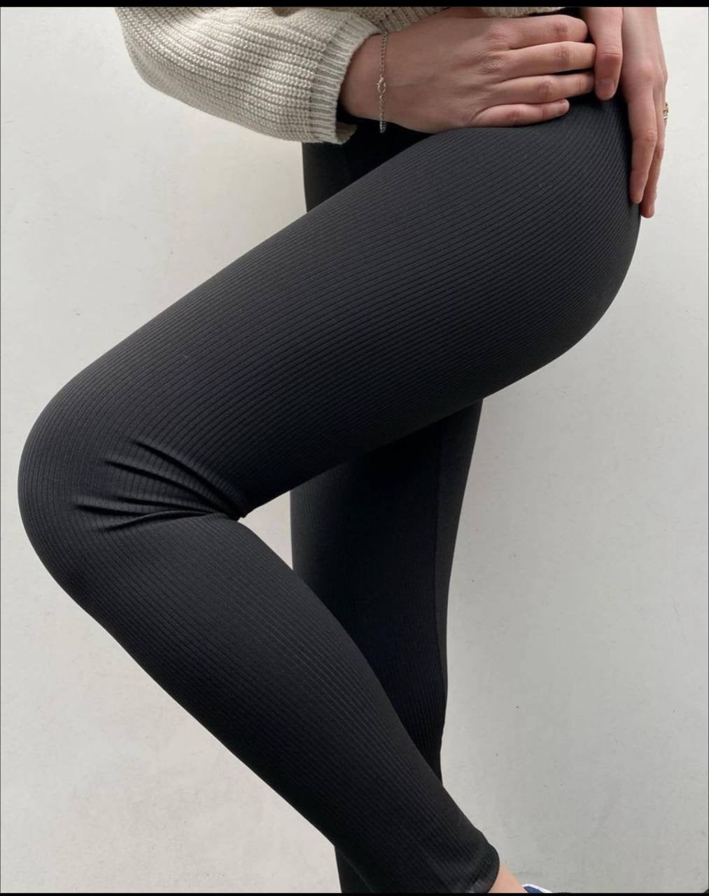 Ribbed leggings