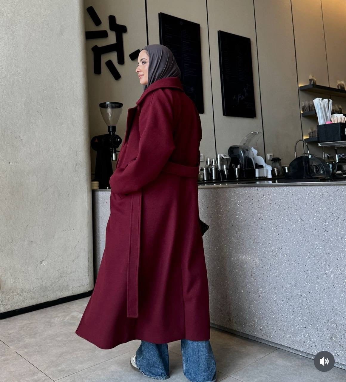 Burgundy Cottage Coat