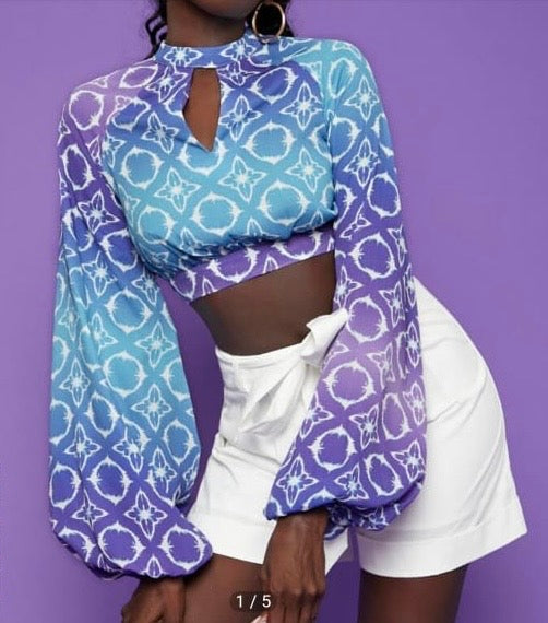 Allover neckline top