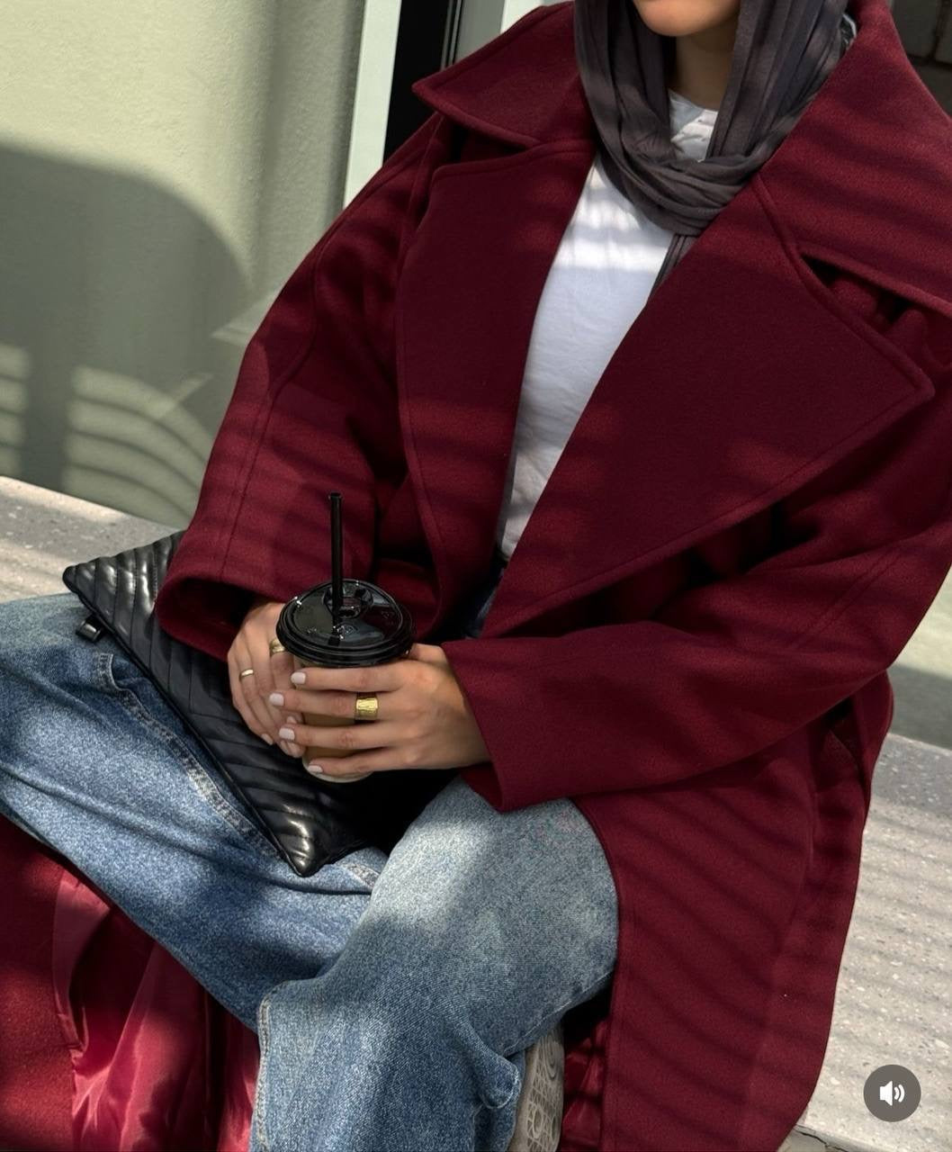 Burgundy Cottage Coat