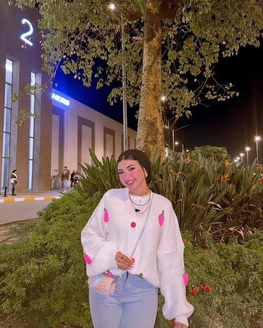 Handmade strawberry sweater