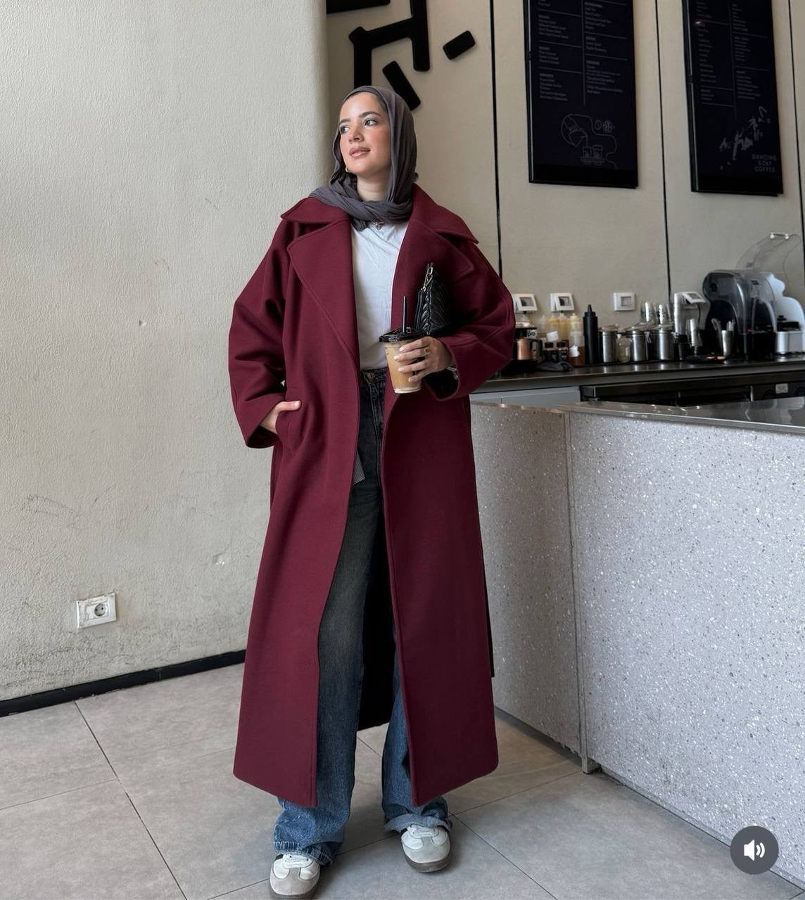 Burgundy Cottage Coat