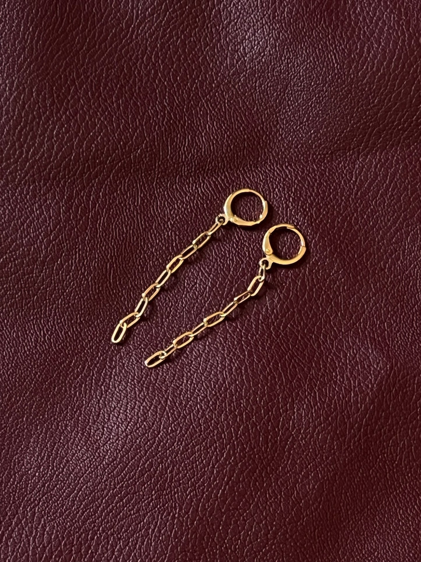 Paper clip earrings