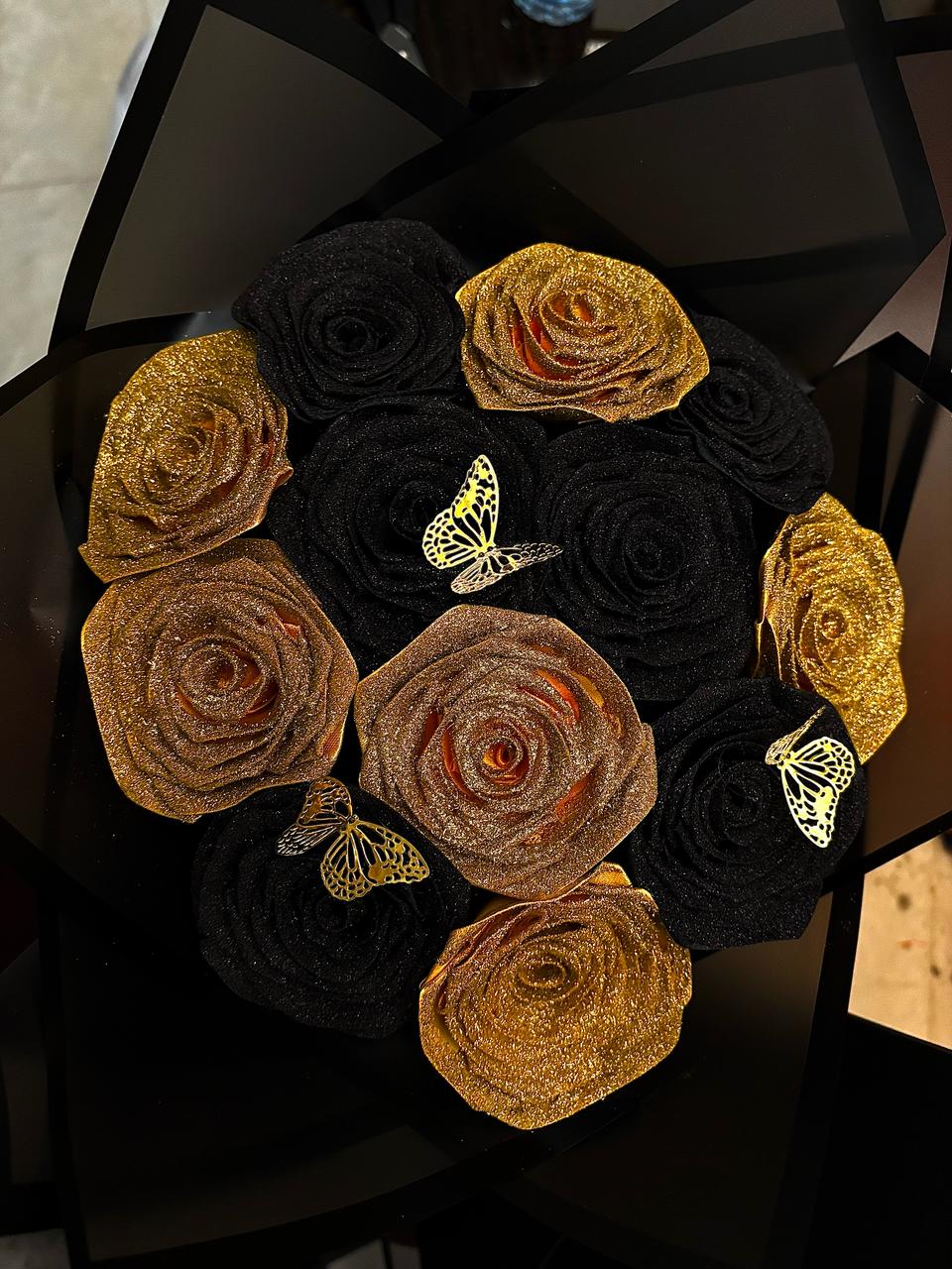 Artificial Roses with butterfly