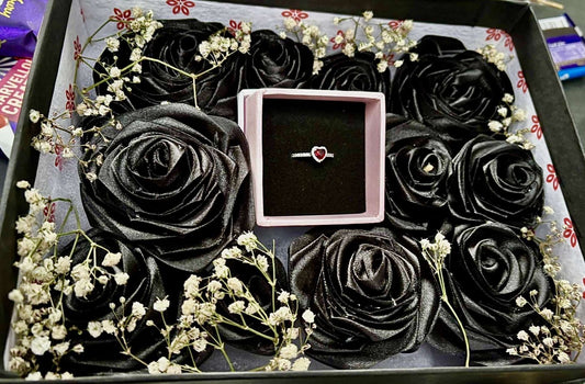 Artificial Black Roses (box included)