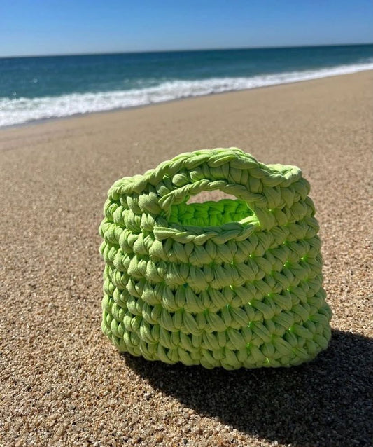 Crochet bags, with Coach chain