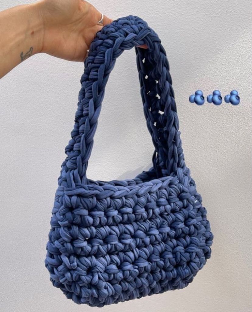 Crochet bags, with Coach chain