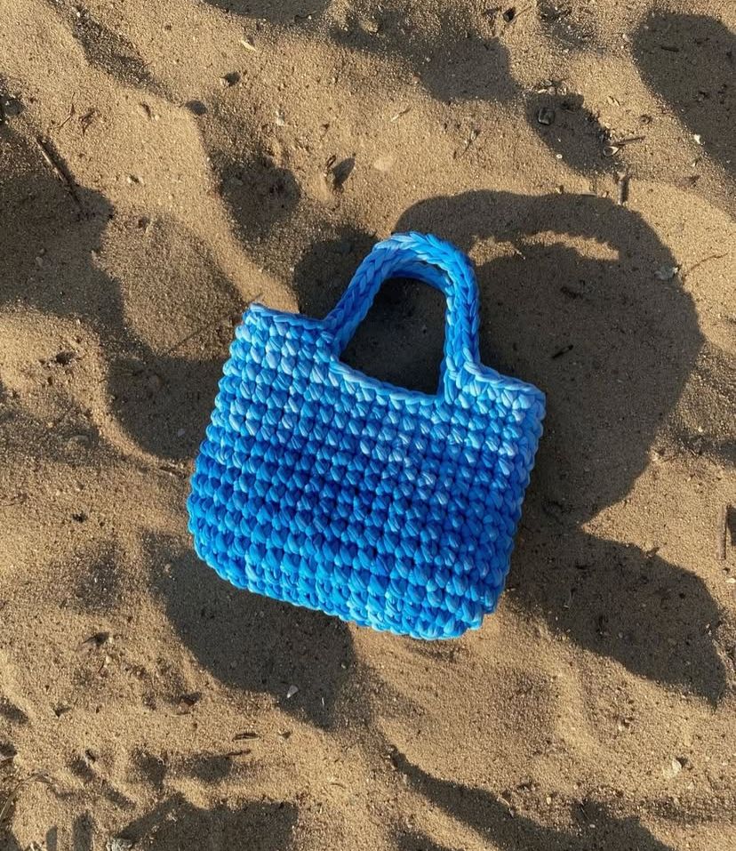 Crochet bags, with Coach chain