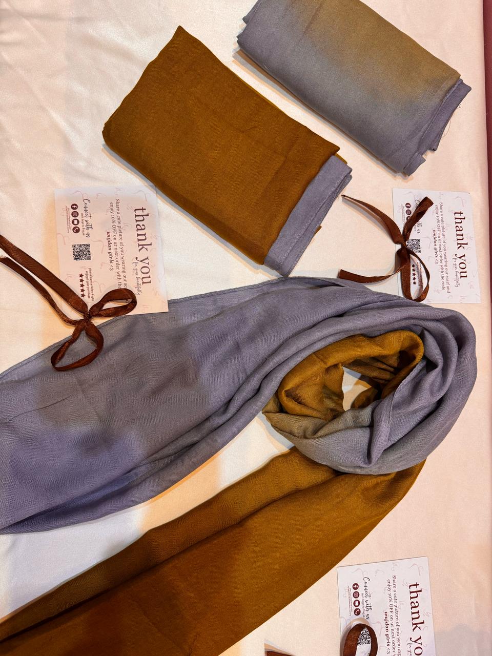 Moonlight mustard scarf