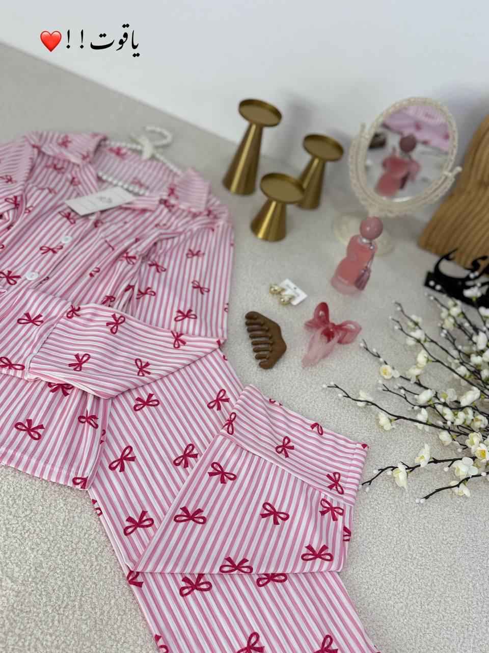Cotton lycra bow Pj