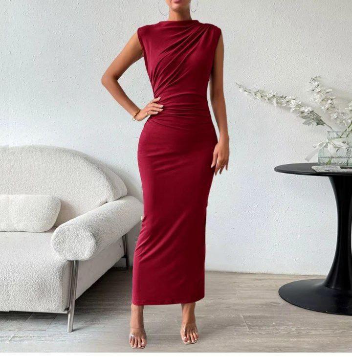 Long sleeve & cut basic dress