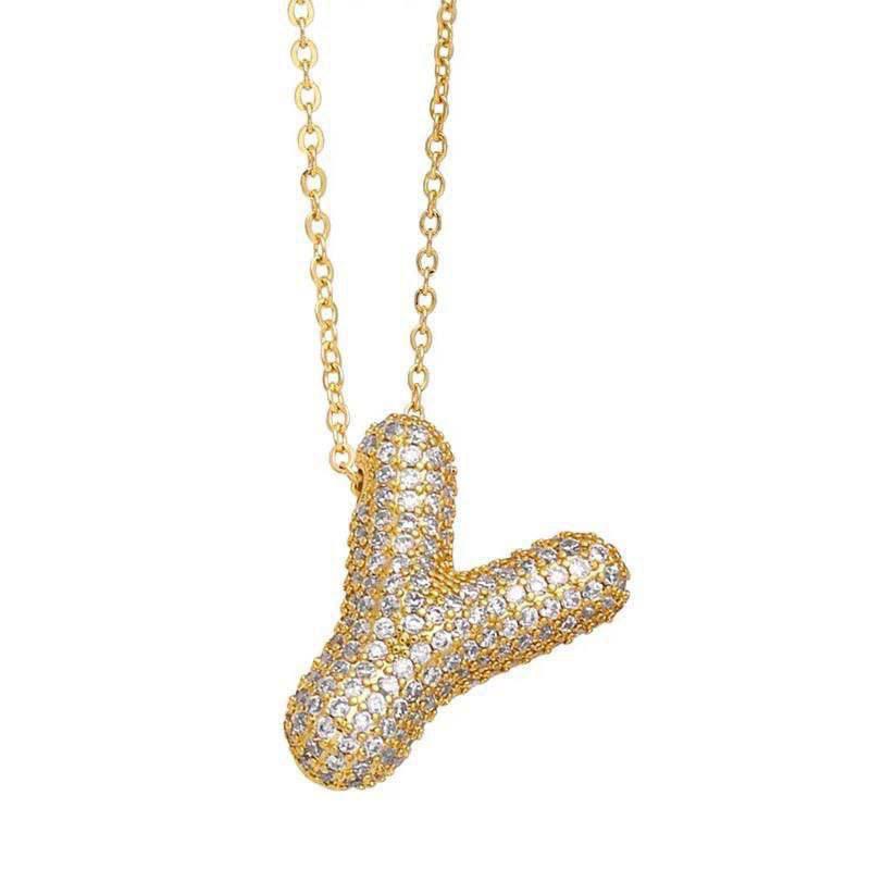 Necklace with letters