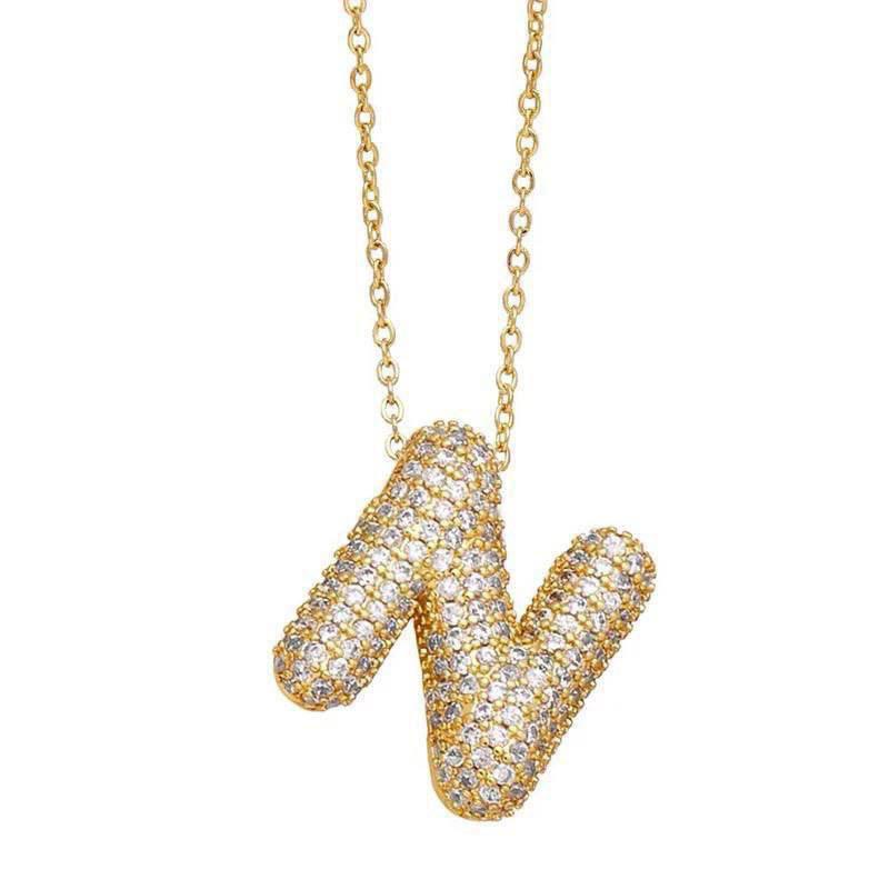 Necklace with letters