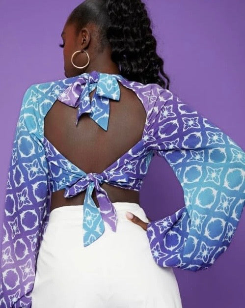 Allover neckline top