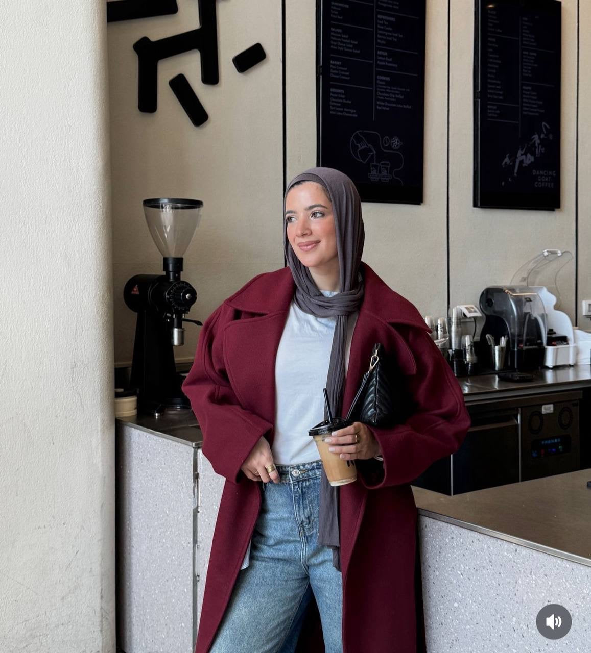 Burgundy Cottage Coat