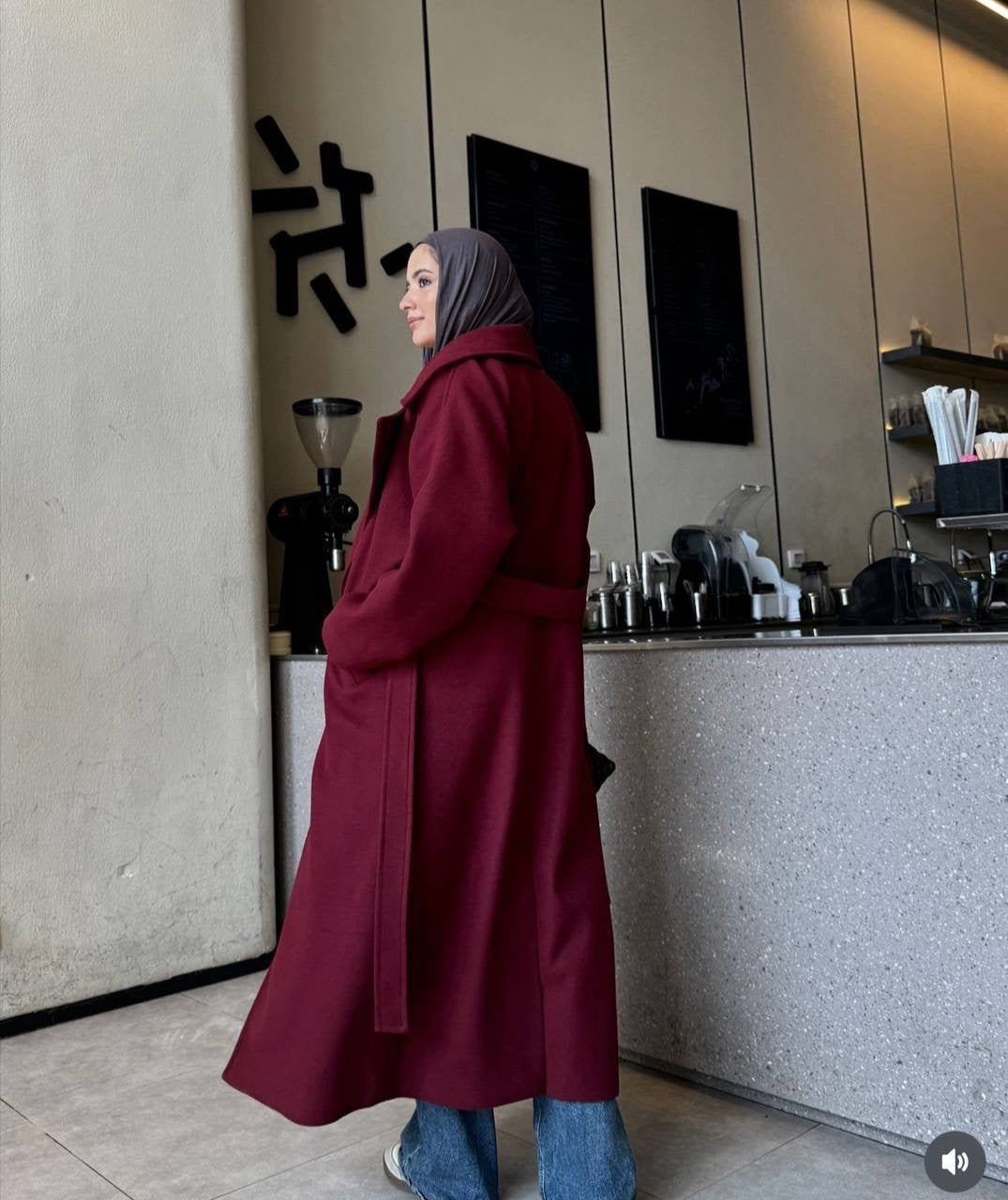 Burgundy Cottage Coat