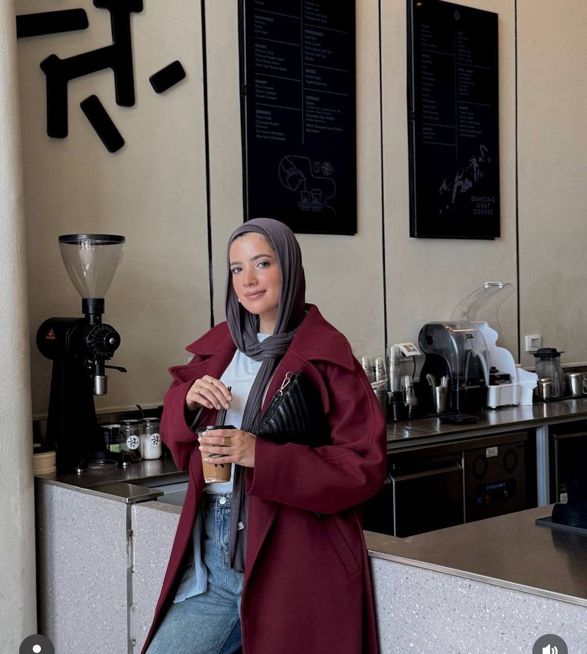 Burgundy Cottage Coat