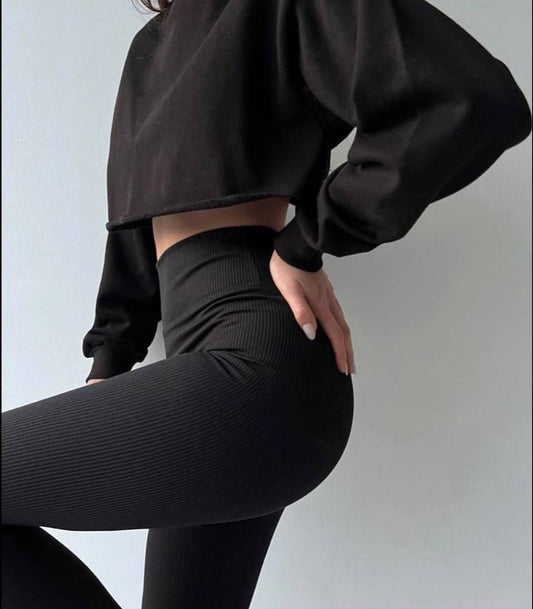 Ribbed leggings
