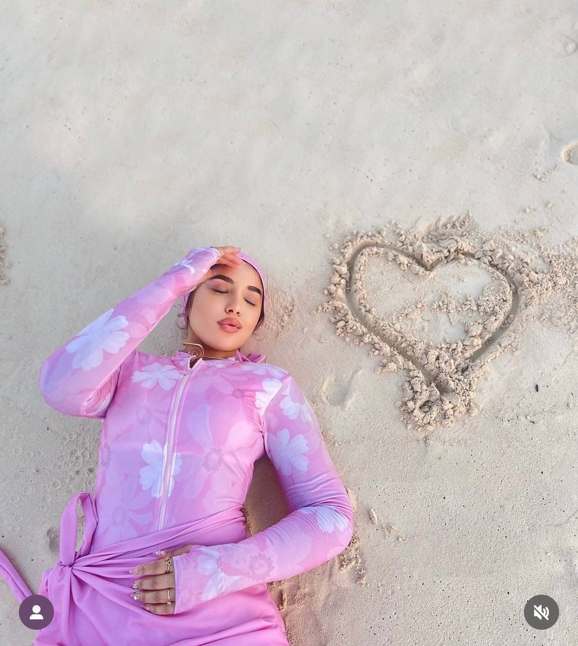 Pink swimsuit