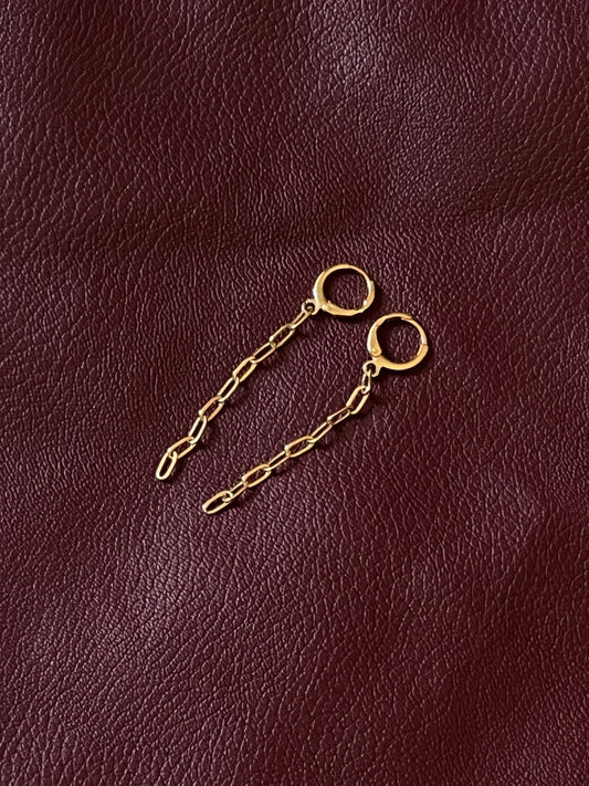 Paper clip earrings