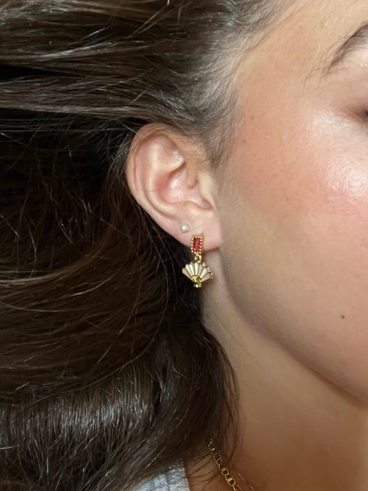 Pink hues earrings
