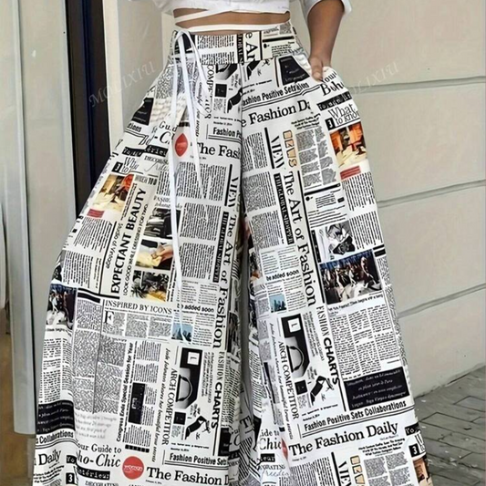 Women fashion wide-leg Pants