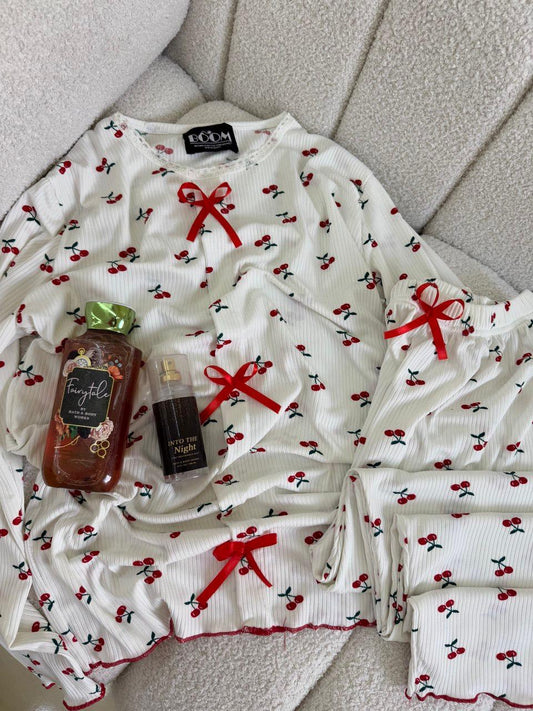 Cute PJ White X Red