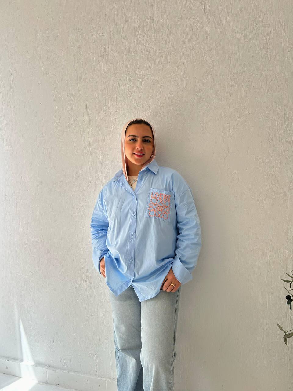 Chemise White, Blue & Black
