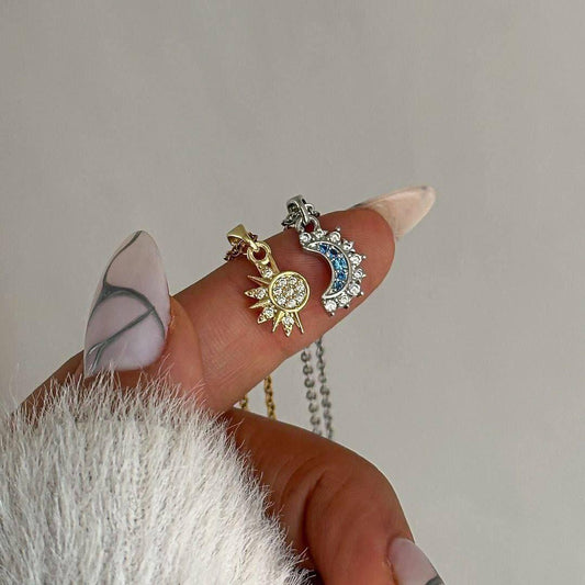 Ring & necklace Moon and Sun