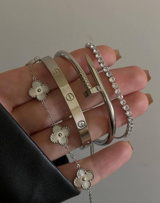 Silver bracelet Set